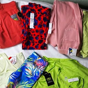 9 piece NWT XS lds summer set. Reebok, Athletic works, Tru time and Celebrate+F…